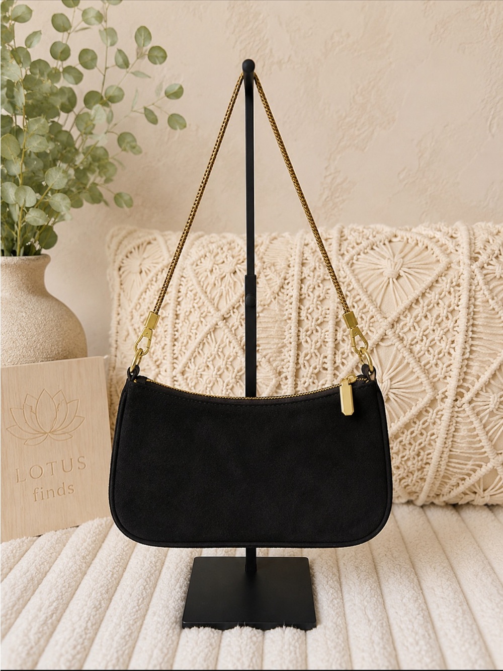 ✨🖤 Boutique Convertible Leather + Suede Handbag | 3 Strap Options | 10”